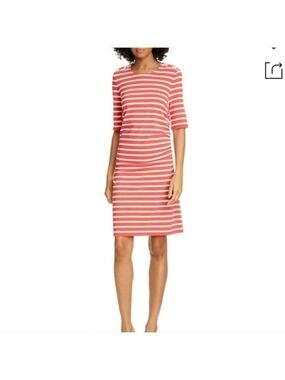 Veronica Beard Foley Dress Lace Up Ruched